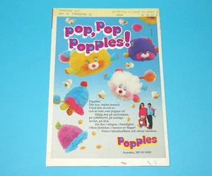 POPPLES MAGAZINE ADVERT 1980s SCANDITOY SWEDEN - Picture 1 of 1