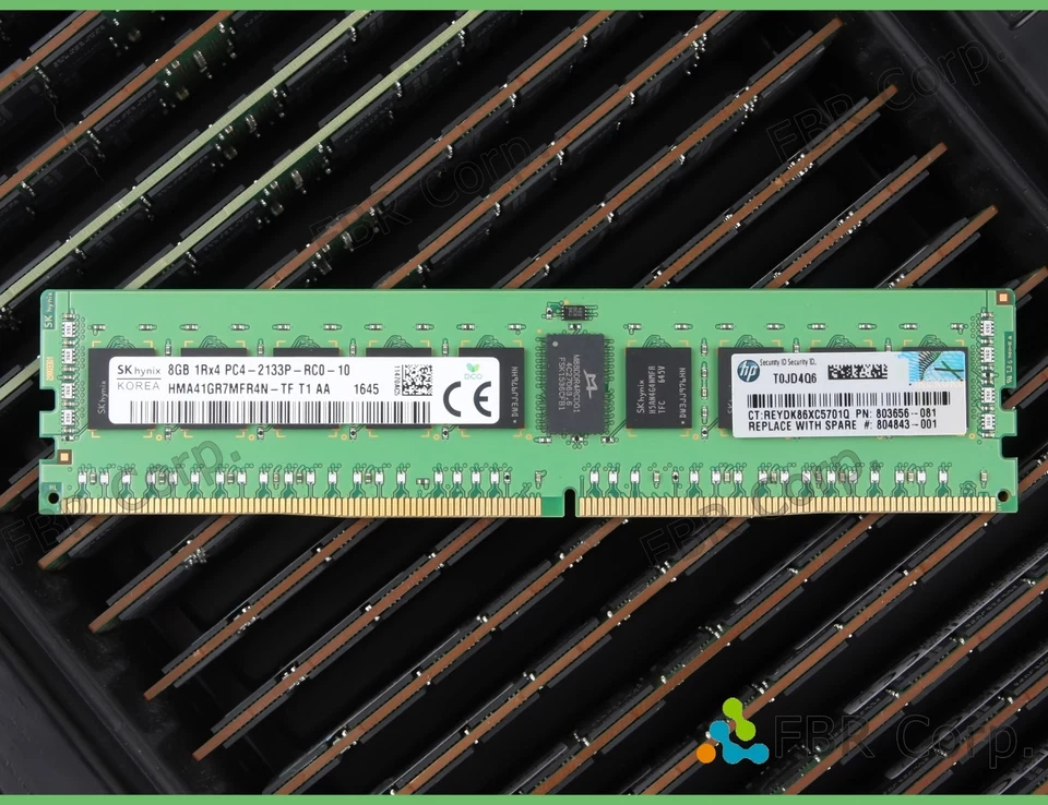 16GB Lot 2 Hynix HP 803656-081 804843-001 RAM 8GB PC4-2133P DDR4 17000 1RX4 - Image 1 of 1