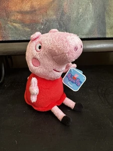Peppa Pig Plüschtier Stofftier 6 Zoll - Offiziell lizenziertes Spielzeug Neu mit Etikett - Bild 1 von 10