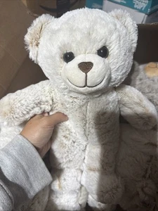 Oso de peluche Spark Create Imagine peluche juguete crema bronceado pies acanalados - Imagen 1 de 2