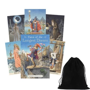 Tarot Of The Longest Dream Cards Deck & Book Waite-Smith Lo Scarabeo With Pocket - Picture 1 of 8