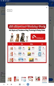 Tolobeve Puppy Pads Training Pads Large 22 In* x 22 In  100 Count  Disposable - Picture 1 of 5