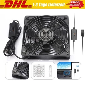 wentylator 120mm cichy wentylator obudowy komputera regulowany wentylator 3 tryby 5V wentylator USB PC - Zdjęcie 1 z 15