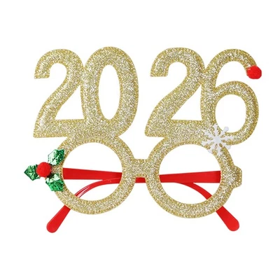 Gafas de Navidad 2026 Gafas de Vestir Fiesta de Vacaciones Anteojos Foto 1 de 4