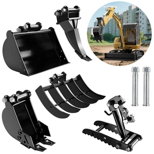 Attacchi Mini Escavatore: Ripper, Rastrello, Secchio Stretto, Secchio Liscio, Pollice - Foto 1 di 63
