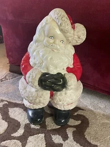 Vintage Winking Santa Claus Ceramic 15" - Picture 1 of 4