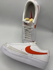 Nike Blazer Low Plateau Damen Größe 6,5 Weiß Sportschuhe Turnschuhe DJ0292-104 - Bild 1 von 6