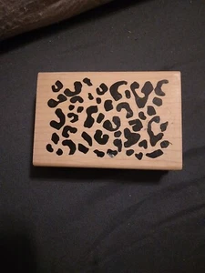 Rubber Stamp Cow Cheetah Animal Print 1988435-xr - Picture 1 of 2