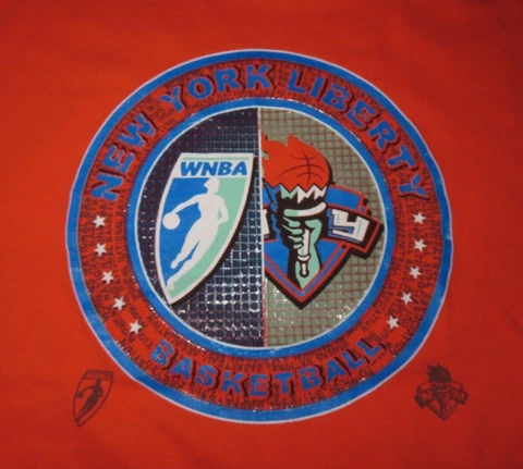 WNBA NEW YORK LIBERTY Basketball (XL) T-Shirt Cover