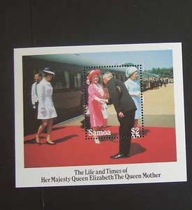 Samoa 1985 85 Cumpleaños Reina Madre MS MNH UM menta sin montar - Imagen 1 de 1