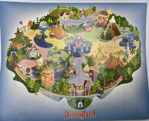 Disney 2000 Disneyland Monthly Pin 5 Pins & Map Hippo Autopia Train Mickey LE - Picture 1 of 10