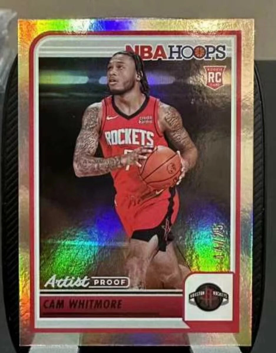 Cam Whitmore 2023-24 Panini NBA Hoops 14/25 Artist Proof RC Rockets #265