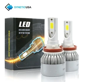 2 Sided H11 H9 LED Bulbs For Low Beam / Fog Lamp Kit Light Bulbs 6000K White - Picture 1 of 9