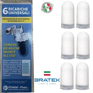 RICARICA SALI POLIFOSFATI ALTA DURATA ANTICALCARE PER FILTRO CALDAIA 6 PEZZI - Afbeelding 1 van 7