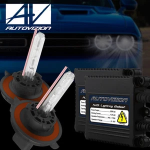 35W/55W H10 HID Xenon Headlight Conversion KIT Replacement Bulbs & Slim Ballasts - Picture 1 of 12
