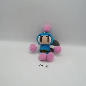 Bomberman Blue C0108 Sk Japan Keychain Mascot 4" Plush Toy Doll - Picture 1 of 7