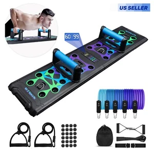 Longest Push Up Board with Digital Counter Foldable Rack Board System Fitness - Picture 1 of 14
