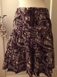 ZARA Paisley Volant Rock * Retro Zigeuner * Mini Hippie zu Top Karneval Gr. XS - Bild 1 von 6