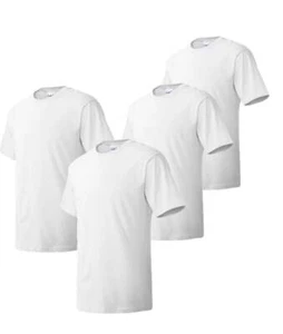 Hanes Comfortsoft Men Crewneck Short Sleeves Plain Cotton T-Shirt O5280 (4-pack) - Picture 1 of 21