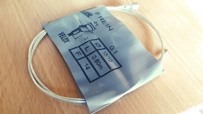 CÂBLE DE FREIN AVANT VELOX 80cm MOBS PEUGEOT 103-MBK 51- MOTOBECANE- MOTOCONFORT - Photo 1/2