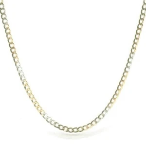 18K 20.1” TWO-TONE GOLD CHAIN - MIAMI CUBAN LINK CHAIN - ITALIAN GOLD CHAIN - Picture 1 of 8