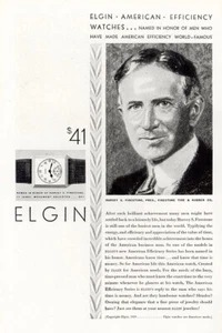 1929 Elgin Watch: Harvey S Firestone Vintage Print Ad - Picture 1 of 1