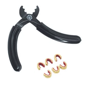 SAS Nok Set Plier for Archery Bowstring Nocking Point Tool with 6 x Nocks Set - Picture 1 of 5
