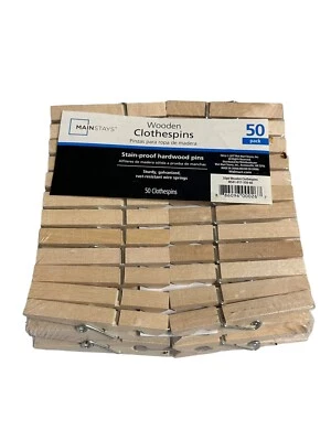 Pinzas para ropa de madera 50 un. Foto 1 de 2