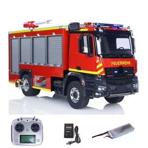 1/14 RTR Electric Toy Car 4X4 Metal Axles Gearbox RC Fire Fighting Model Vehicle - Picture 1 of 20