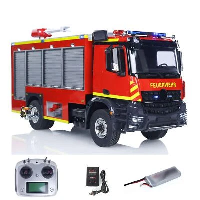 1/14 RTR Electric Toy Car 4X4 Metal Axles Gearbox RC Fire Fighting Model Vehicle - Image 1 of 4