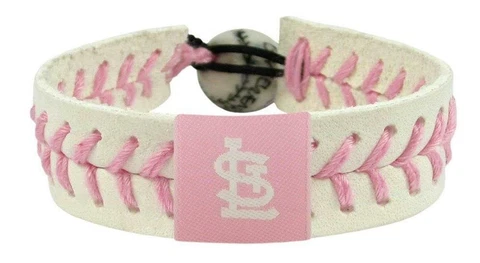 St Louis Cardinals Pink Baseball Bracelet [NEW] MLB Jewelry Wrist Necklace Cover