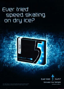 5 GUM AD #08 MAGAZIN Promo AD 2011 JEMALS VERSUCHT GESCHWINDIGKEITSLAUFEN AUF TROCKENEIS? - Bild 1 von 2