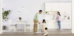 192-Inch Super Wide Adjustable Gate and Play Yard, 4-In-1, White, 31 Pounds - Picture 1 of 5