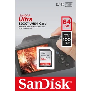 SanDisk Ultra SD SDXC 32GB/64GB/128GB Class10 UHS-I SDHC Memory Card 100MB/s -UK - Picture 1 of 16