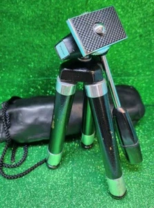 VINTAGE VIVITAR TRIPOD #6137 LEAD TELESCOPING 9-45 inches EXTRAS JAPAN W/BAG - Picture 1 of 5