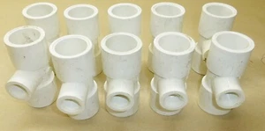 Lot of 10 PVC T Tee Fitting 1" x 1/2" Slip x Threaded x Slip - Picture 1 of 4