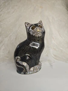 Vintage Cloisonne Cat Figurine - Picture 1 of 3
