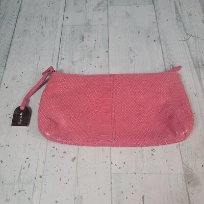 Bolso clutch pulsera cuero rosa Tignanello Foto 1 de 4