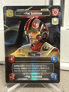 Star Wars Unlimited JTL - Poe Dameron - Showcase Foil - 1009 - Rare - NM/M - Picture 1 of 2