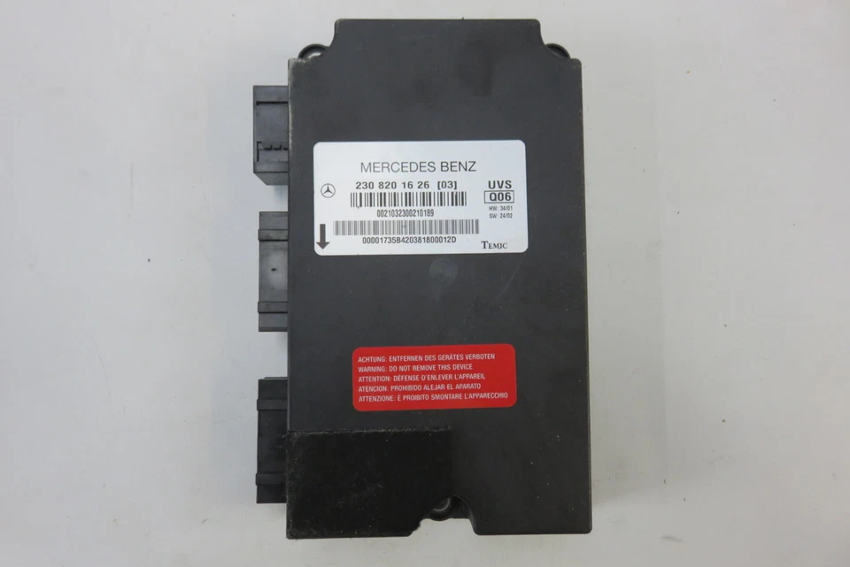 Módulo Mercedes R230 SL55 SL500, techo superior convertible, 2308201626 Foto 1 de 1
