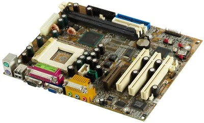 Main Board GIGABYTE GA-6WMMC7 Socket 370 2xSDRAM PCI AMR Intel 810 244mm x 190mm - Image 1 of 3
