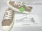 Cariuma Oca Low Burnt Sand Canvas Sneakers Shoes Women Size 7.5 Men Sz 6 Nwob