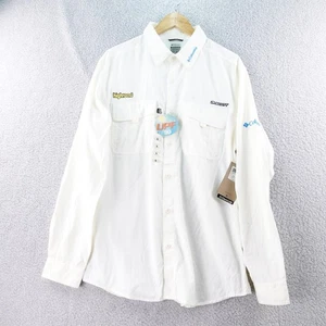 Camisa de pesca Columbia Titanium manga larga XL para hombre UPF 30 blanca ventilada campamento - Imagen 1 de 7