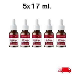 5x AURA BLUE Double Vitamin C Serum HYA 7 Nano Emulsion Reduce Dark Spots 30ml. - Picture 1 of 7