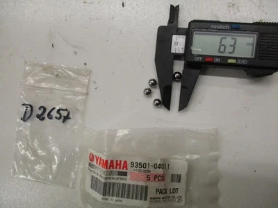 D2657 Kugel Yamaha XT_DT_FZR_XV 50_1100 ET 93501-04011 Lenkkopf Fußraste Schalth - Bild 1 von 3