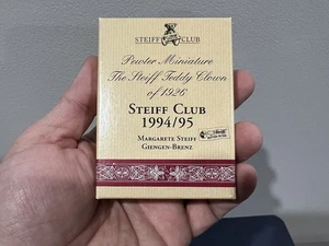 Steiff Club 1994/95 Zinn Miniatur Teddy Clown von 1926 kommt mit Box - Bild 1 von 5