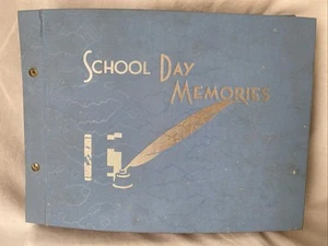 Vintage Sammelalbum 1940er Schultag Erinnerungen über Land Missouri Karten Fotos + - Bild 1 von 20