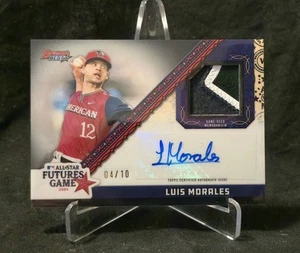 Luis Morales 2024 Bowmans Best Black Rookie Patch Auto /10 SSP RARE (GU,RC) - Picture 1 of 2