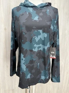Mountain Hardwear Crater Lake Womens Long Sleeve Hoodie Size L Blue NWT - Picture 1 of 3