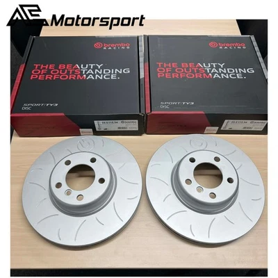Brembo Sport TY3 Grooved Front Brake Discs Pair for BMW F30 F31 340i - Image 1 of 3
